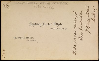 Impression du photographe, années 1870 - Sydney Victor White